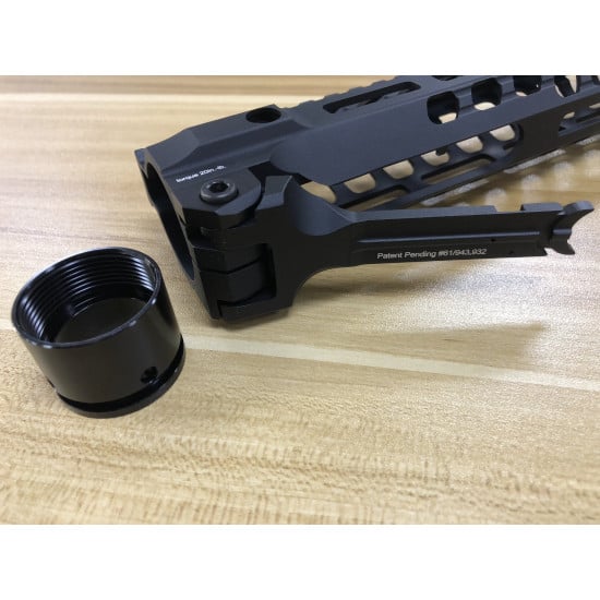RWA Fortis SWITCH 556 Rail System - 12 inch KeyMod Black for